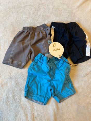 Lot de 3 short 6mois