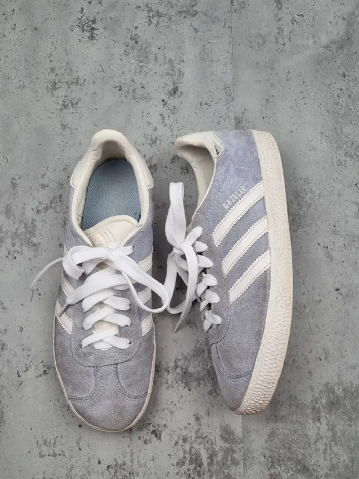 Chaussures Adidas Gazelle gris daim, taille 38 - photo numéro 2