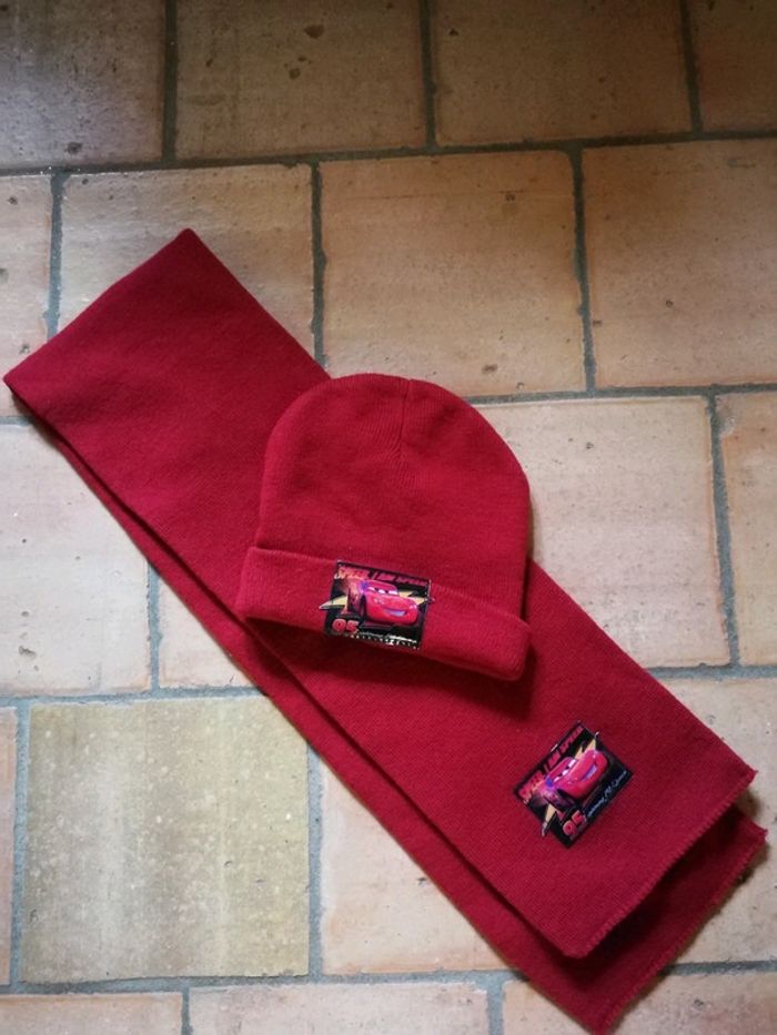 Bonnet + écharpe Cars 4/8 ans - photo numéro 2