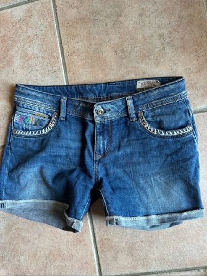 Short jean bleu Kaporal Taille 39 L