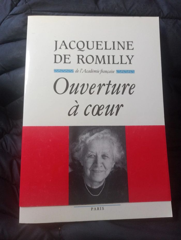 Jacqueline de Romilly - Ouverture à coeur