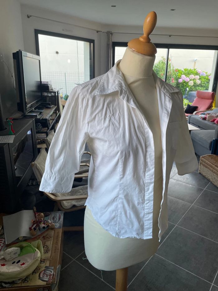 Chemise blanche chemisier rene derhy - photo numéro 5