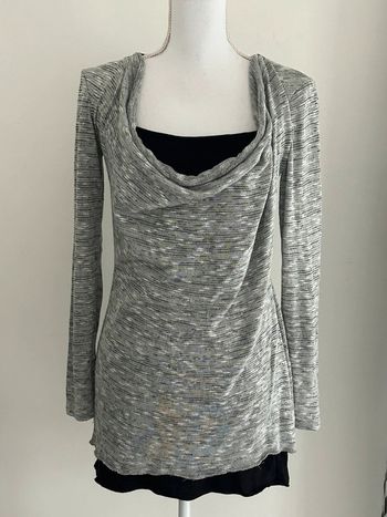 Robe gris et noir