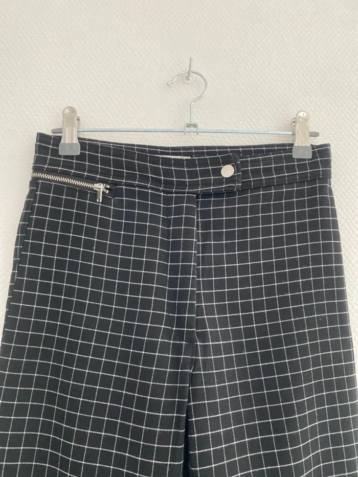 Pantalon noir à carreaux H&M - photo numéro 2