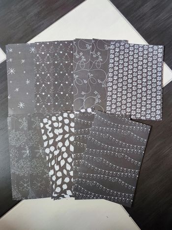 #2 / lot de 28 feuilles papier cartonné 15x21 cm thème noel