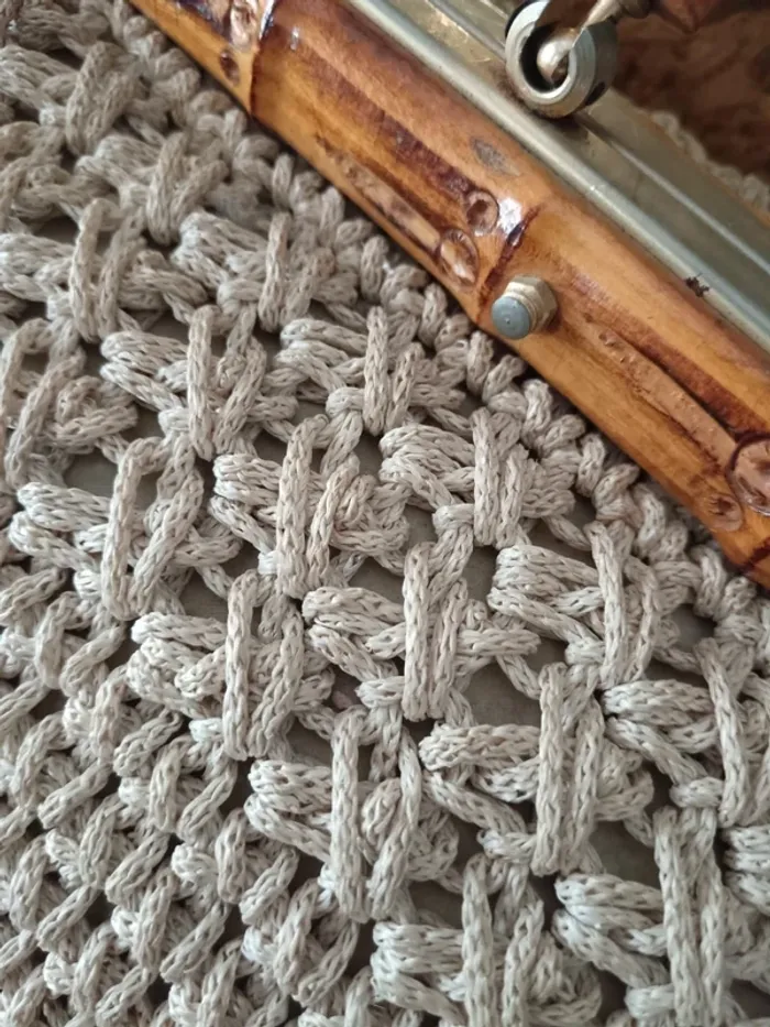Sac vintage année 40/50 style médecin en crochet - photo numéro 8