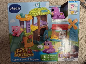 Super maison toboggan tut tut animo bisous neuf