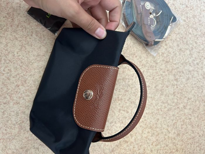 Sac longchamp noir avec bandoulière - photo numéro 2