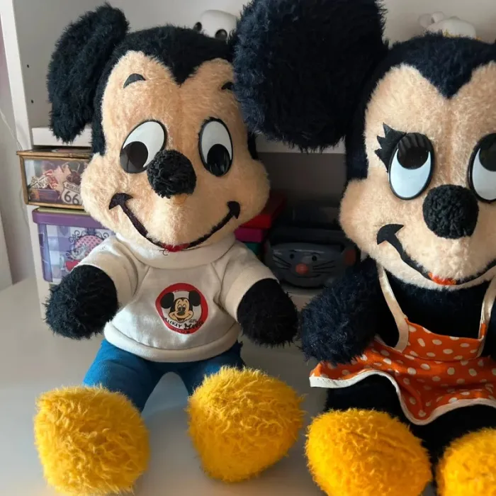 Lot 2 peluches disney mickey minnie vintage - photo numéro 2