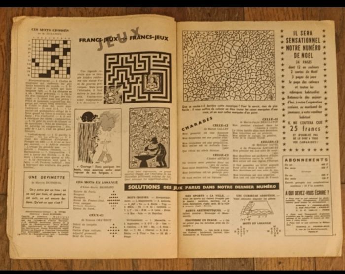 Ancien journal Francs jeux Filles N°204 1954 vintage - photo numéro 8