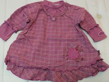 Robe rose vichy les BB sont comme ça 6M