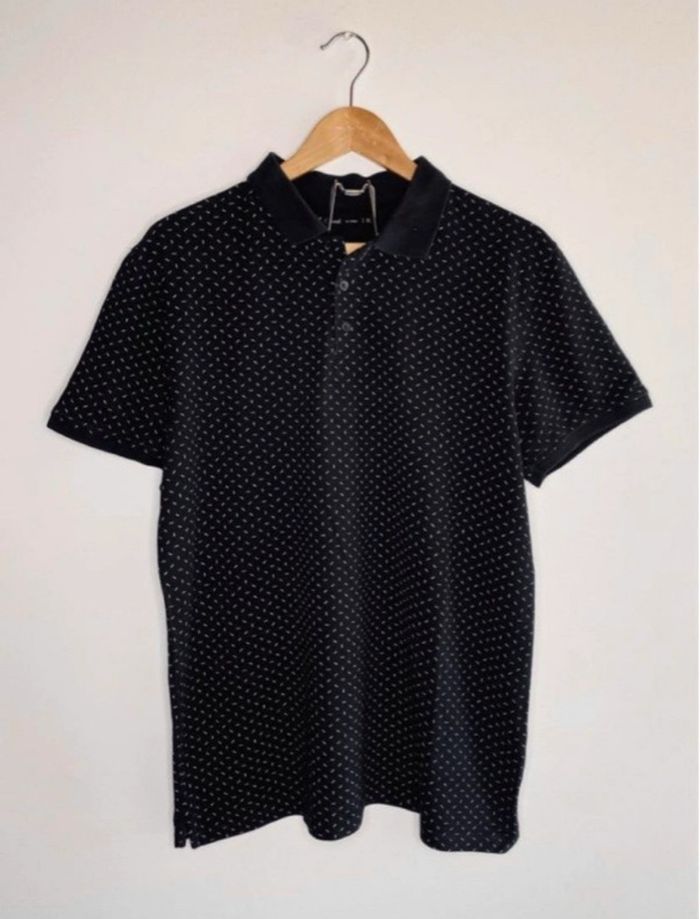 T-shirt polo noir gemo - photo numéro 3