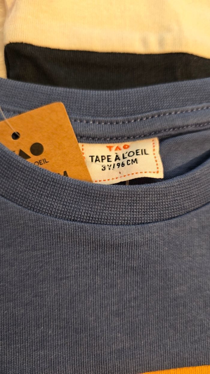 NEUFS (non portés)🏷🏷💙💙 teeshirts Manches Courtes 3ans (96cm) Garçon 💙💙 - photo numéro 5