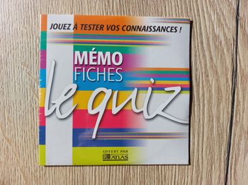 CD-Rom editions Atlas Mémo fiches le quiz