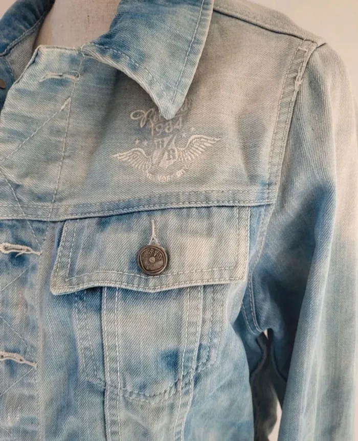 Veste en jean bleue claire Rivaldi Taille M ou 38/40 - photo numéro 3