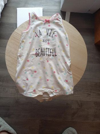 Petite combi short 12 mois