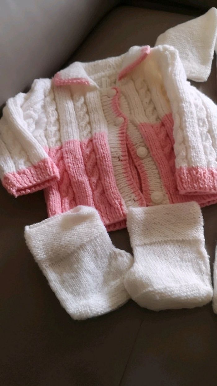 Ensemble 5 pièces laine acrylique - photo numéro 2