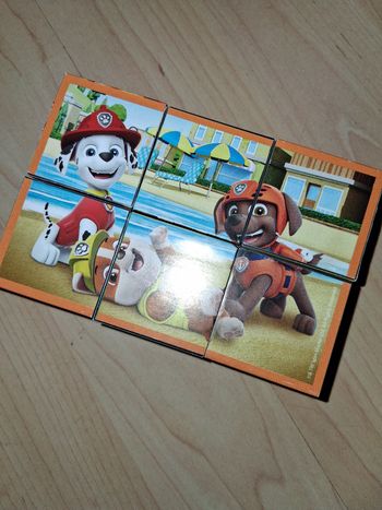 Lot pat patrouille paw patrol jeu de cubes, puzzle et paires