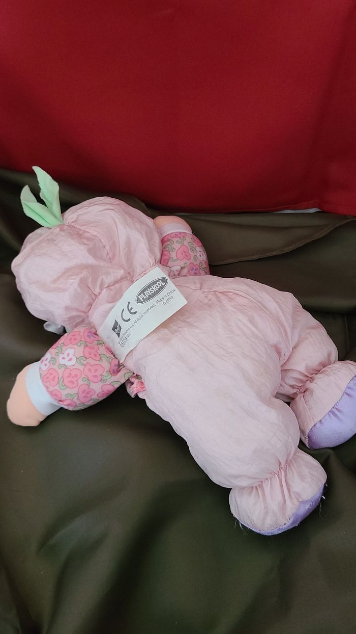 Doudou poupée rose tissu Playskool 32 cm - photo numéro 5