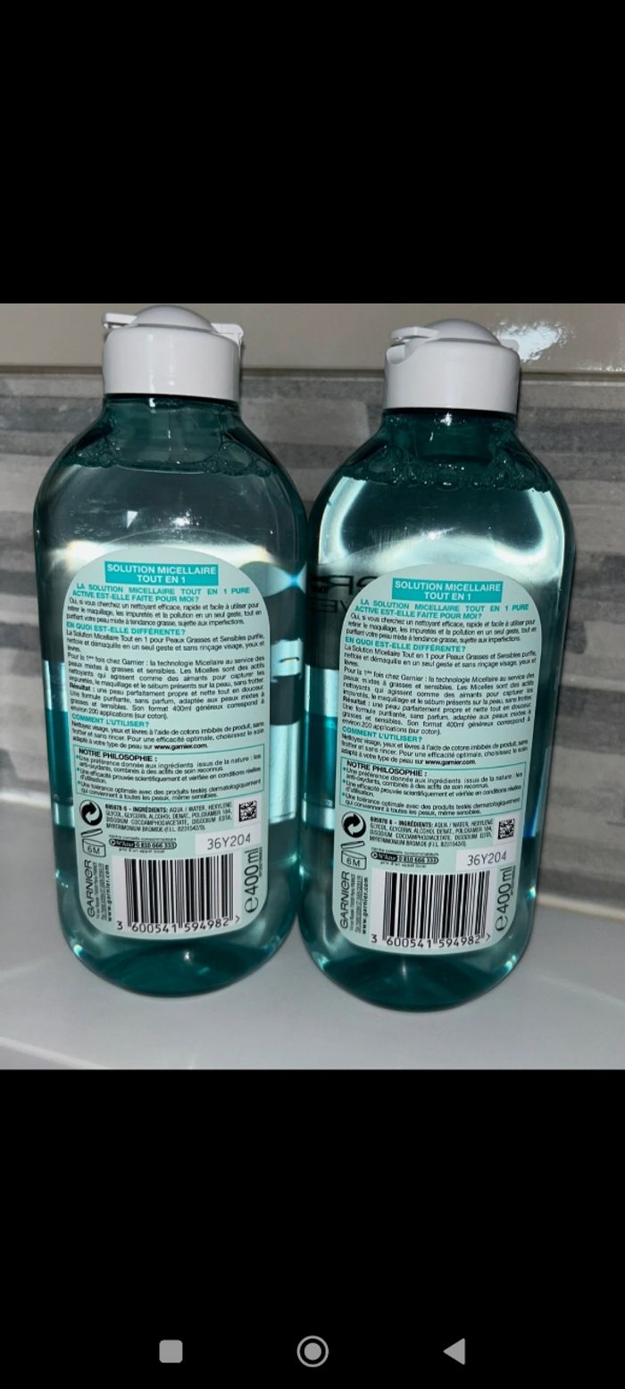 Eau micellaire tout en 1 peaux grasses et sensibles - photo numéro 2