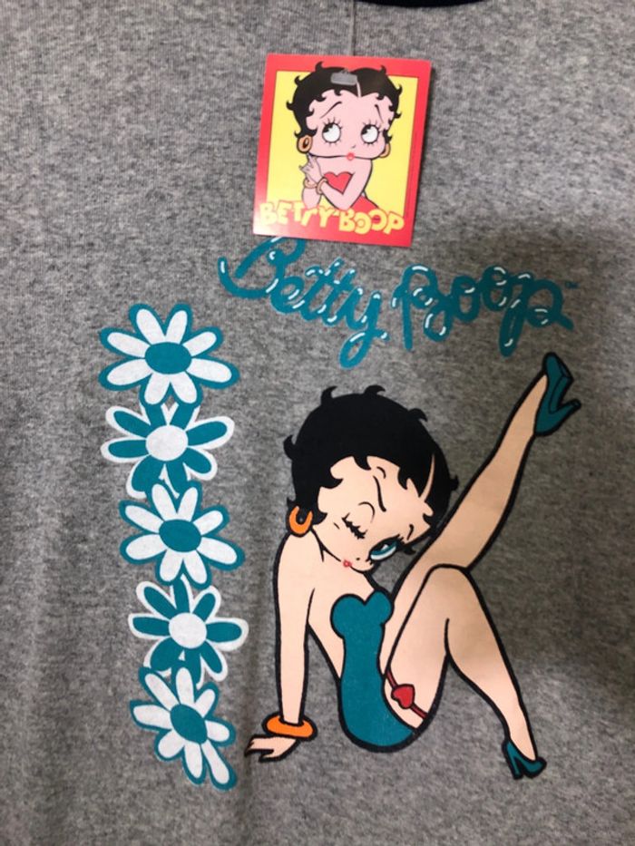 T-shirt longues manches Betty Boop S femme - photo numéro 3