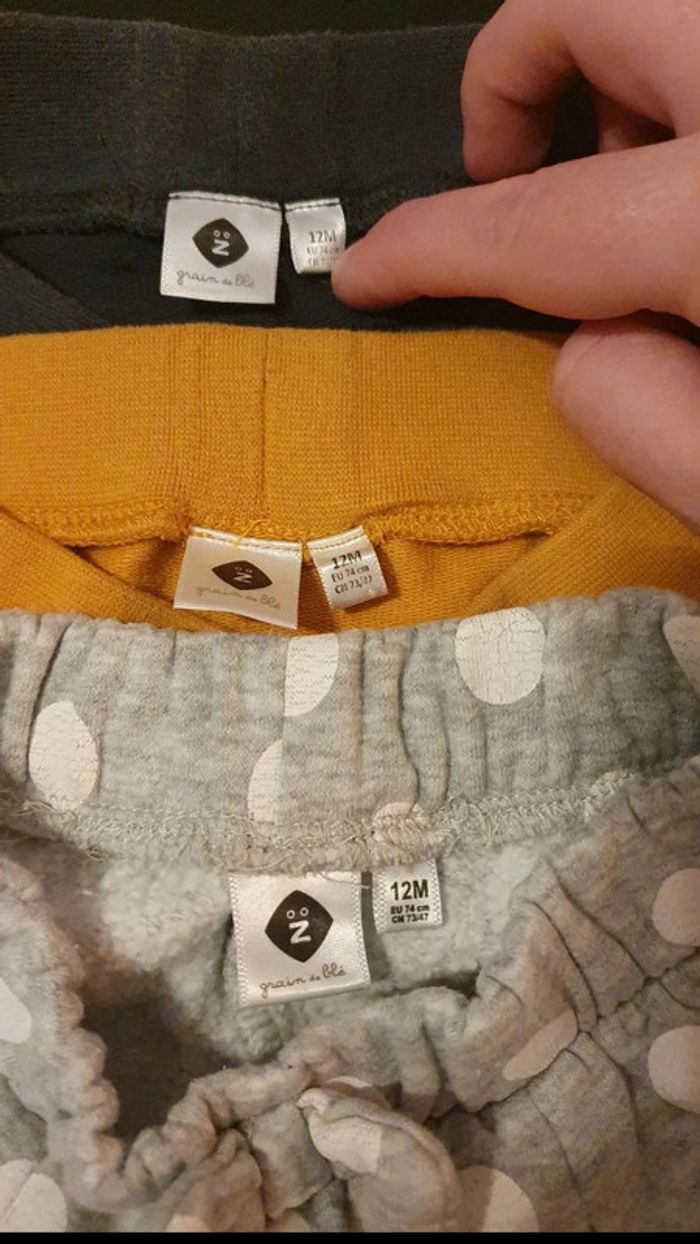 Lot de 3 pantalons 12 mois - photo numéro 5