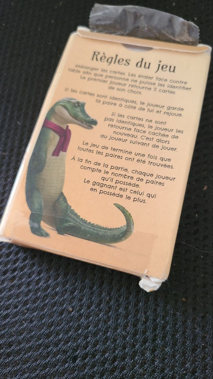 Jeu de cartes - memory Enzo le croco - photo numéro 2