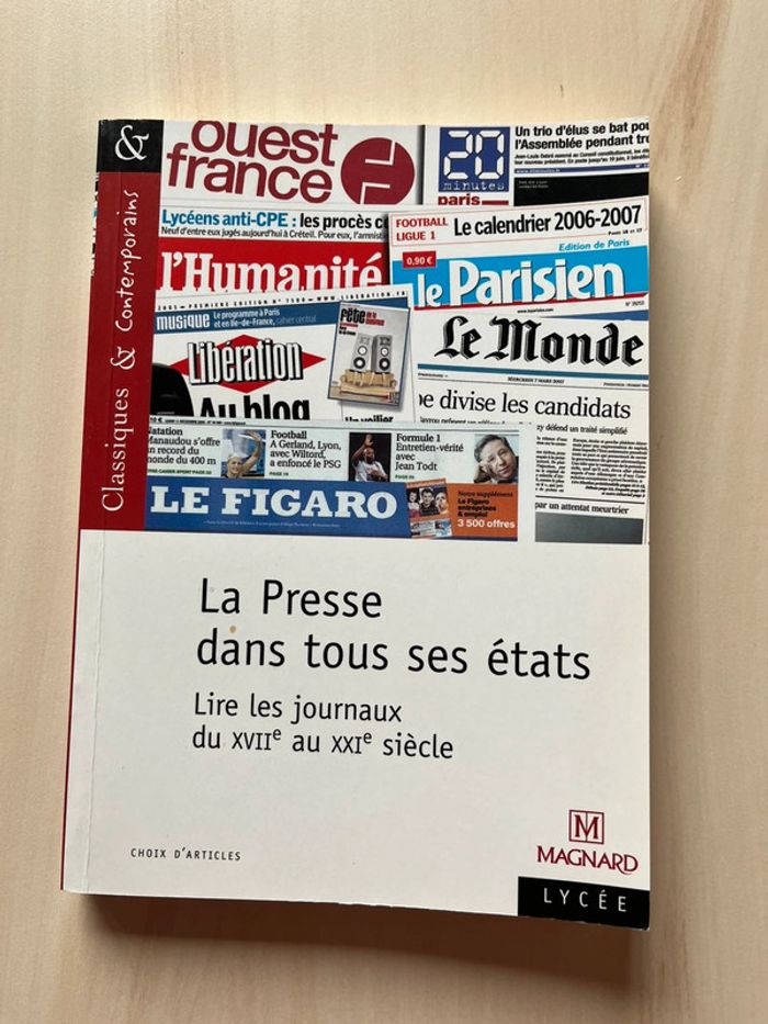 Livre La Presse dans tous ses états
