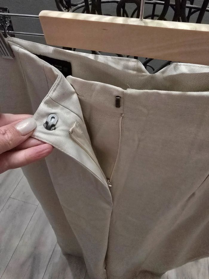 Pantalon beige Zara - photo numéro 3