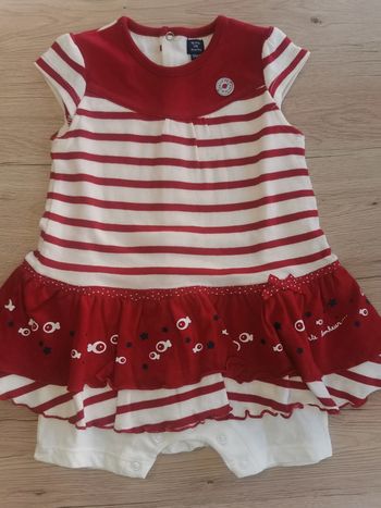 Combi short fille 9 mois