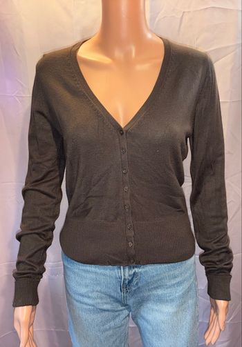 Cardigan Marron Classique Mango Basics - Taille M