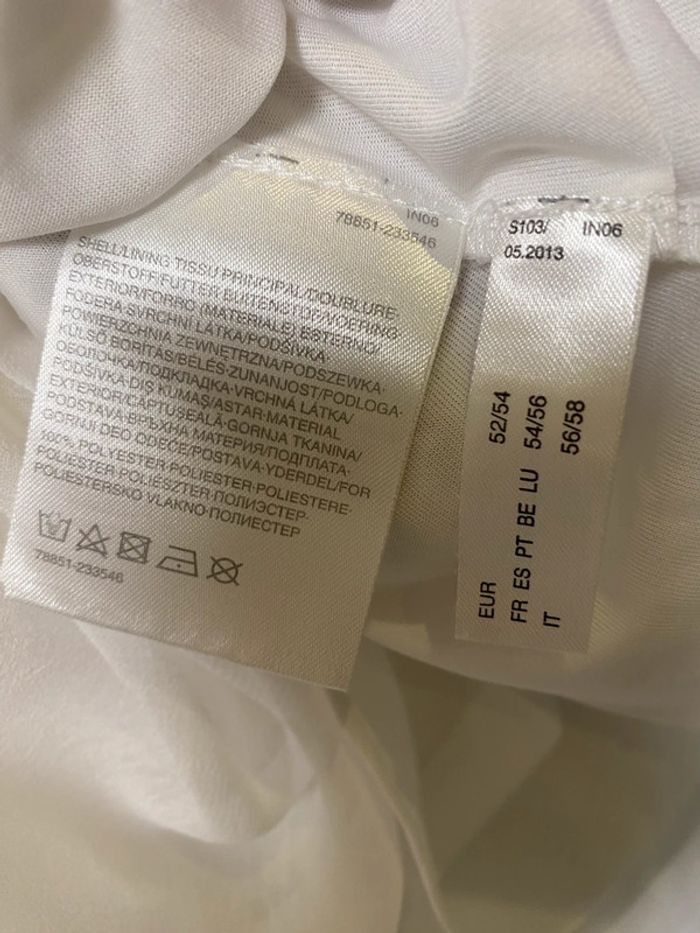Joli haut blanc avec doublure Yessica taille 54 - photo numéro 6