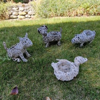 4 décorations en forme d'animaux