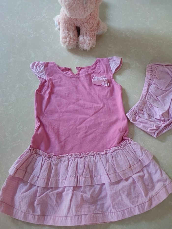 🌸robe été rose et boomer 2 ans - photo numéro 2