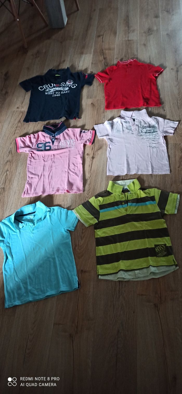 Lot de 6 polos 10 ans