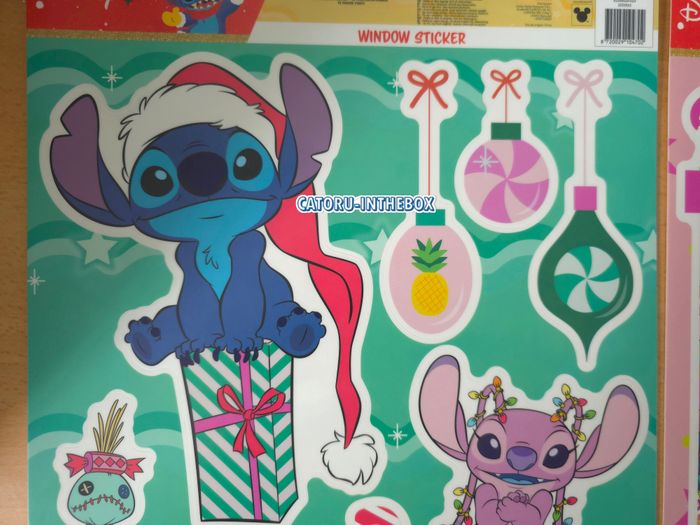 2 Planche autocollants stickers Disney Stitch Angel Souillon Noel Christmas - photo numéro 6