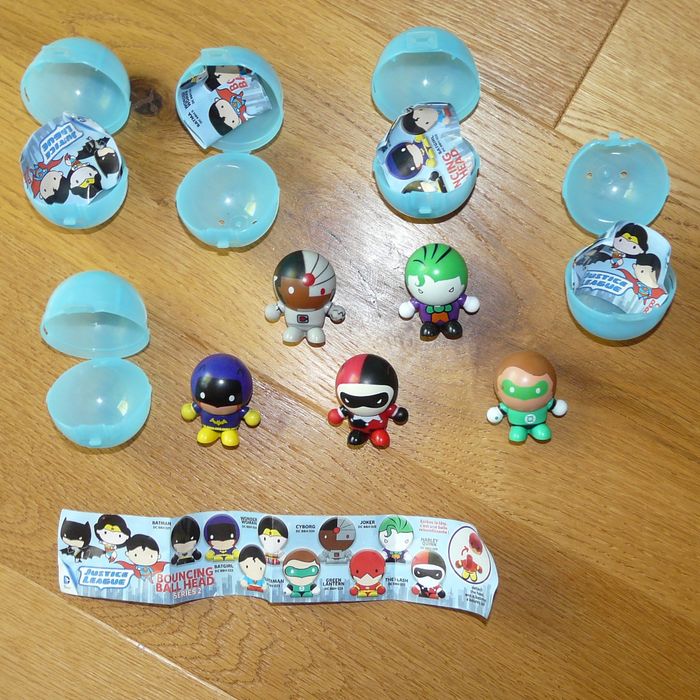 Lot de 5 personnages de Justice League - Bouncing Ball Head série 2