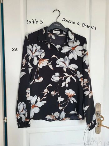 Blouse chemisier imprimé fleurs 🌸 Ikoonne & Bianca taille S