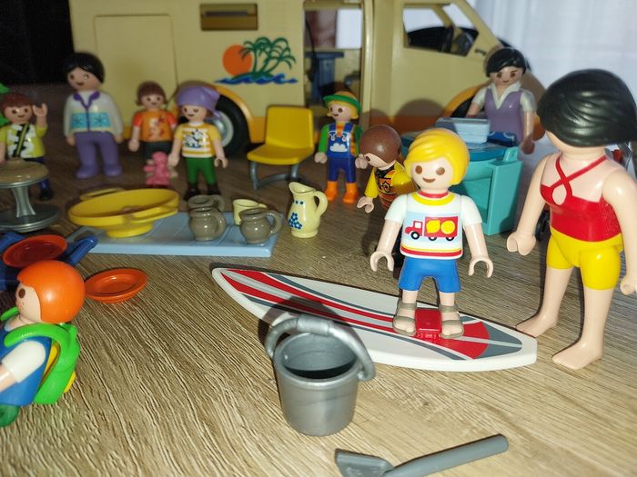 Camping car jaune playmobil - photo numéro 6