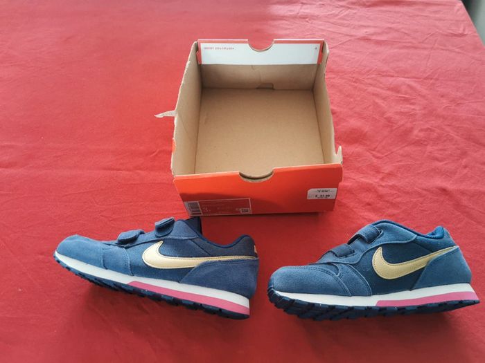 Basket nike md runner 2 bleu daim et jean neuve - photo numéro 12