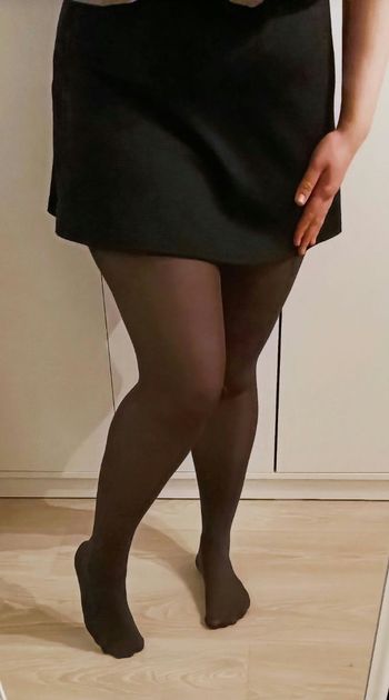 Collant noir transparent femme