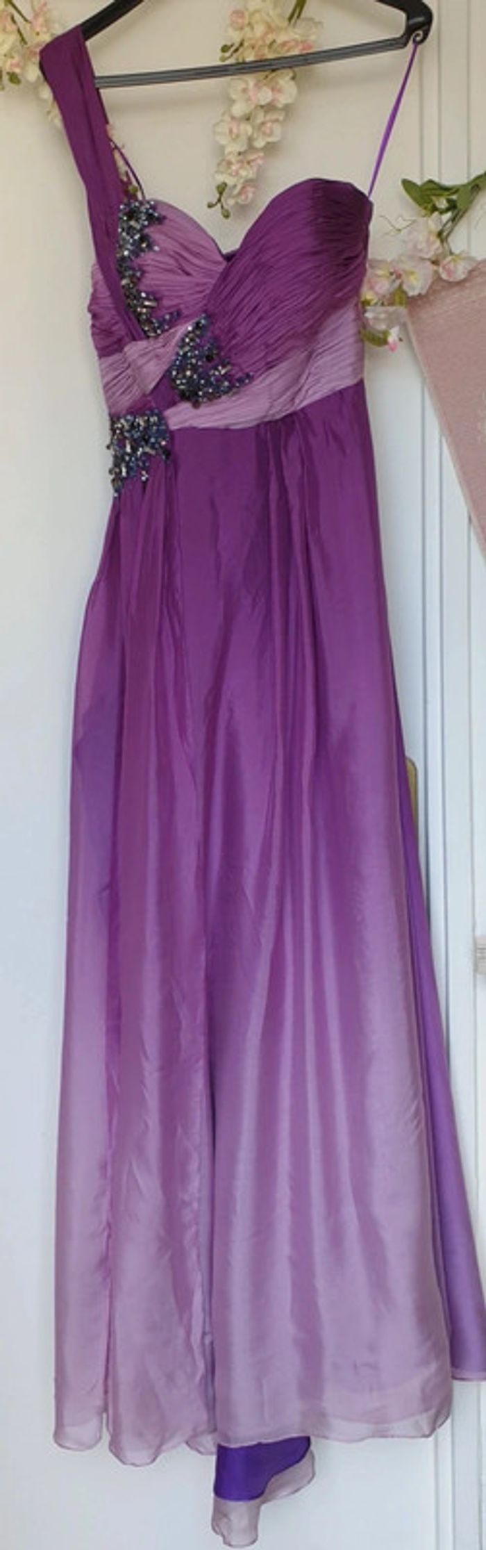 Robe Soirée Mariage 100% Soie T38 - photo numéro 4