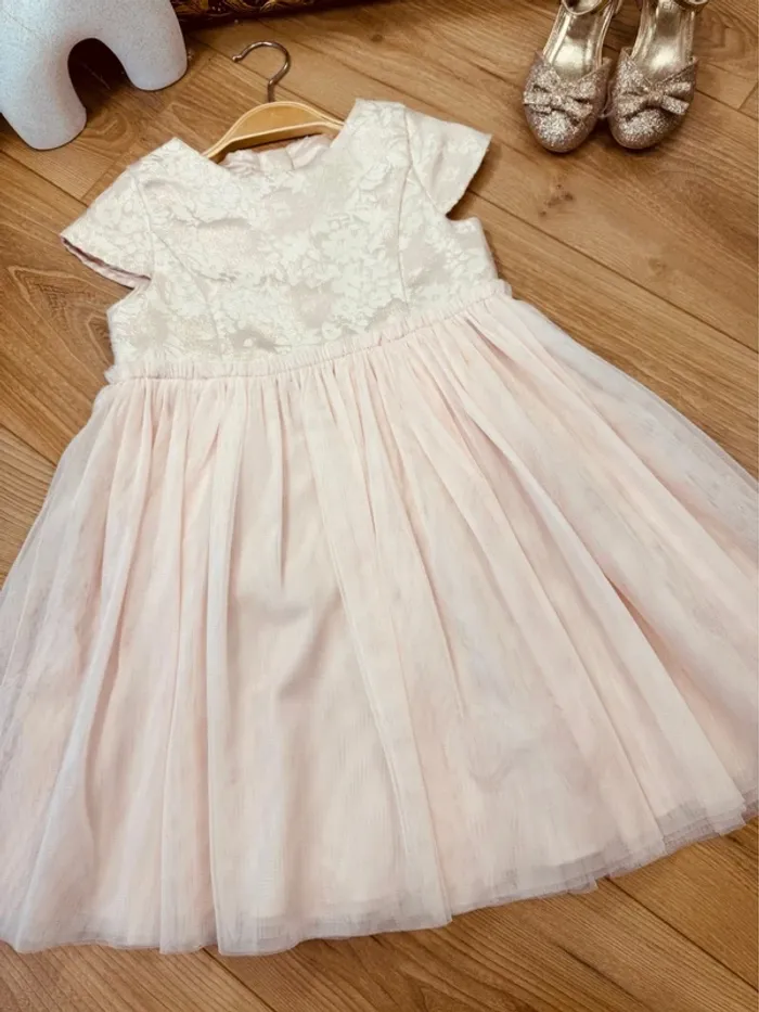 Taille 6 ans robe de cérémonie fille TAO rose * tulle * 🌸 - photo numéro 5