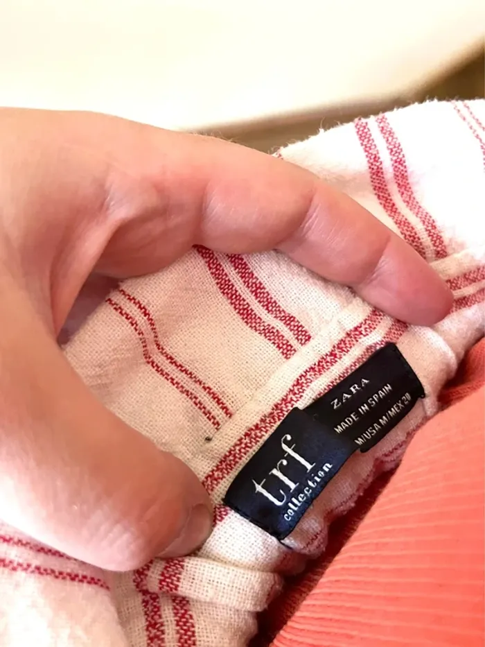 Sublime Jupe Portefeuille Cache-Cœur en Lin et Coton – Zara – Taille M - photo numéro 12
