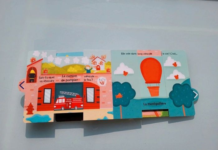 Mon livre surprise 🛩 Les transports 🚗 avec tirettes - photo numéro 9