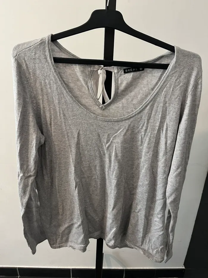 Pull fin gris  Taille Unique