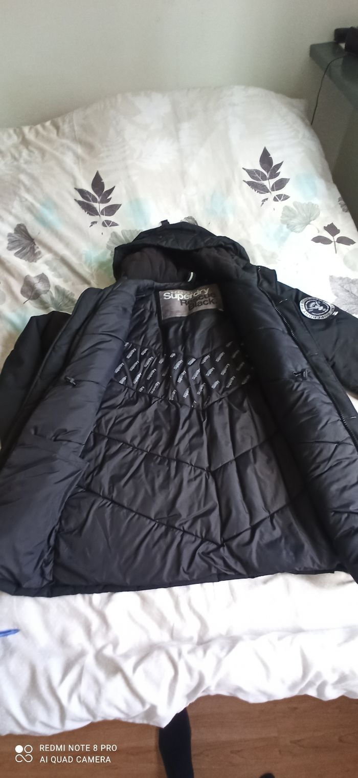 Manteau noir 3 XL superdry - photo numéro 3