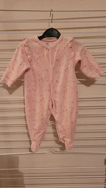 Pyjama velour - 3 mois.