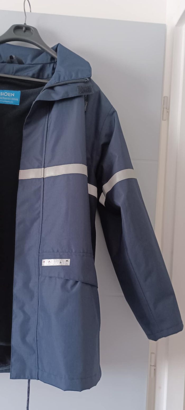 Parka de travail marine imperméable, ignifugé et antistatique SIOEN Taille L - photo numéro 7