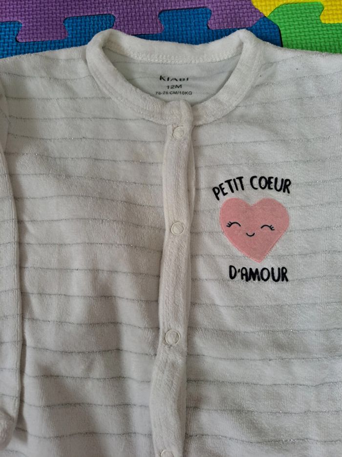 Lot 4 pyjamas velours 12m - photo numéro 8